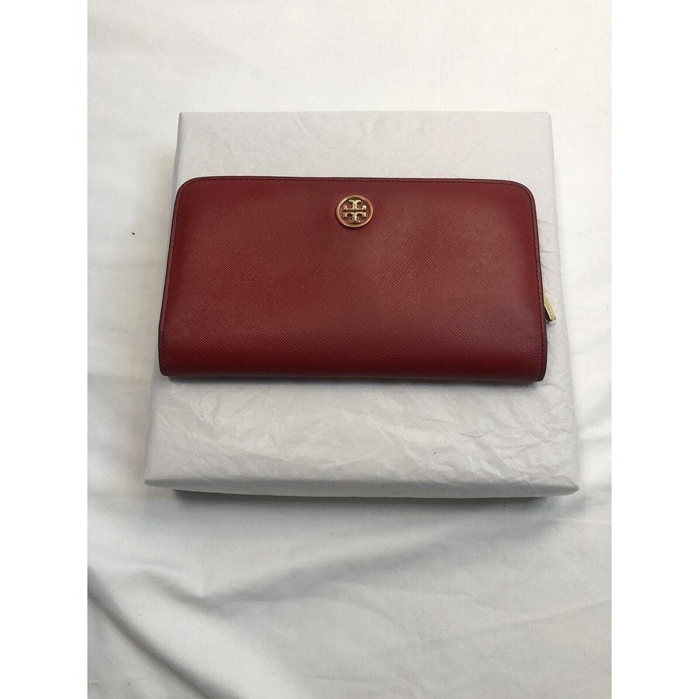 Tory Burch Passport Continental Women's Wallet red
